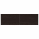 Cumpara ieftin Blat masa, 160x50x4 cm, gri, lemn stejar tratat contur organic