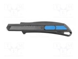 Cuțit universal H&Ouml;GERT TECHNIK 18mm pentru carton și țesături, m&acirc;ner ABS