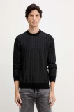 BOSS pulover din amestec de l&acirc;nă culoarea negru, light, 50549985