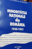 MINORITATILE NATIONALE DIN ROMANIA 1925 1931