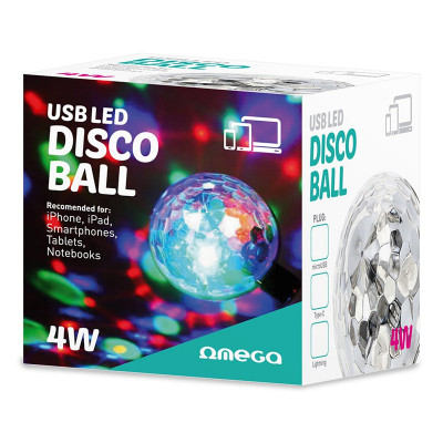 DISCO BALL USB LED 4W OMEGA foto