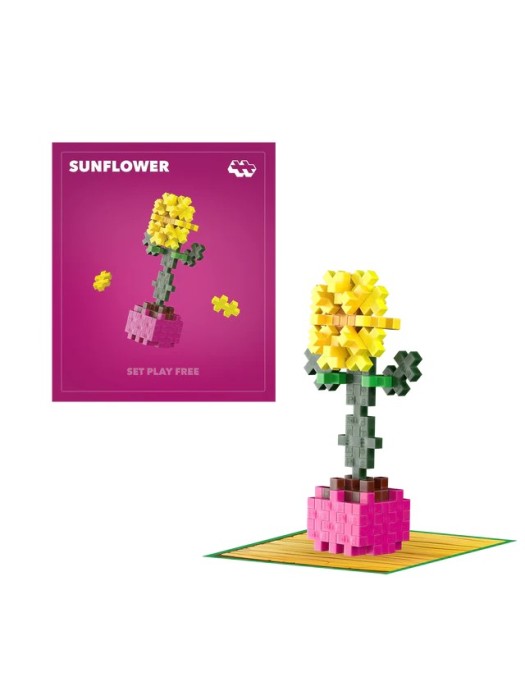 Set constructie Plus-Plus, PLANTE - Floarea soarelui
