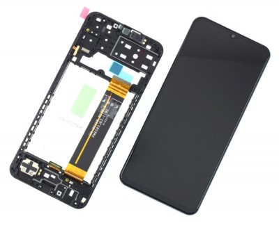 Display Samsung Galaxy A13 A137 4G 2022 Display Service Pack cu Rama Black Negru foto