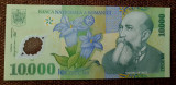 10000 lei 2000 (2001), semnătură Isărescu, Rom&acirc;nia, UNC, polimer