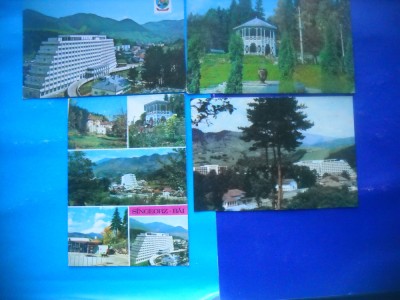 HOPCT LOT 2515 SANGEORZ BAI -JUD BISTRITA NASAUD-4 CARTI POSTALE-CIRCULATE foto