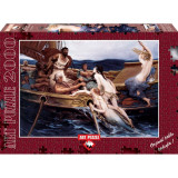 Puzzle 2000 piese Ulysses And The Sirens - H. JAMES DRAPER, Jad