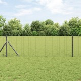 VidaXL Gard Euro Gri 0.4x50 m Oțel