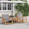 vidaXL Mobilier de grădină 2 pcs Alb 67 x 78 x 73cm 367830