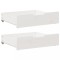 vidaXL Sertare de pat, 2 buc., 65x55x17 cm, alb, lemn masiv de pin
