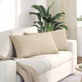 vidaXL Perne pentru canapea 2 pcs Crem 80 x 40 cm țesătură 42013729