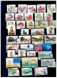 China - Mini-colectie timbre in clasor, majoritatea neuzate