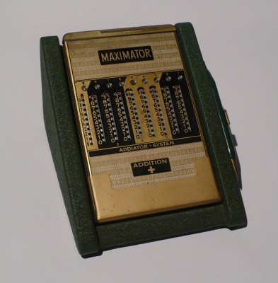 Calculator vintage Addiator Maximator Speicherwerk foto