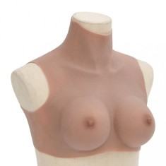 vidaXL Bust cu sani din silicon cupa C, bronzat foto