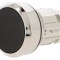 Comutator negru 22mm apăsare 1 poziție stabilă