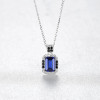 Colier din argint cu pandantiv Blue Sapphire ARG25F, Argintboutique