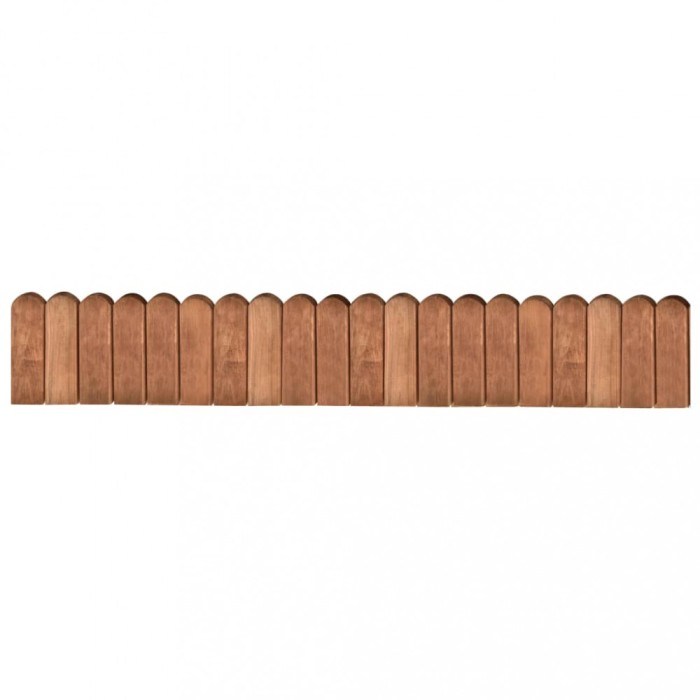 vidaXL Rolă de bordură, maro, 120 cm, lemn de pin tratat