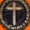 - CRUCIFIX TABLOU GEAM BOMBAT DIMENSIUNI 47 X 39 CM