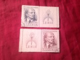 Serie Cehoslovacia 1949 - Ziua lui LENIN , 2 valori cu vignete , stampilate