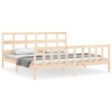 Cumpara ieftin Cadru de pat fara saltea, 200x200 cm, lemn masiv pin