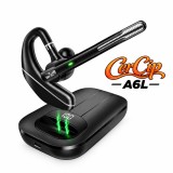 Casca Bluetooth Cercip A6L, Anulare Zgomot ENC, Multipoint, Autonomie 25 ore casca / 100 ore carcasa, Negru, Bluetooth 5.3