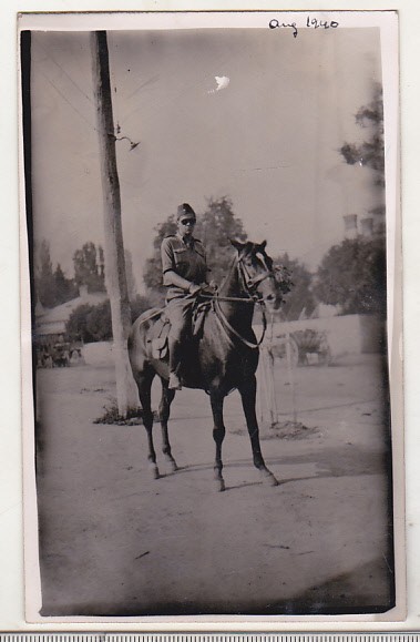 bnk foto - Militar calare - interbelica