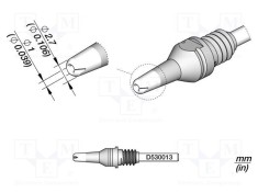 V&acirc;rf ciocan dezlipit JBC TOOLS 2,7x1mm
