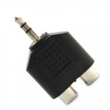 Mufa de iesire audio de 3,5 mm la Adaptor splitter 2 RCA, Oem