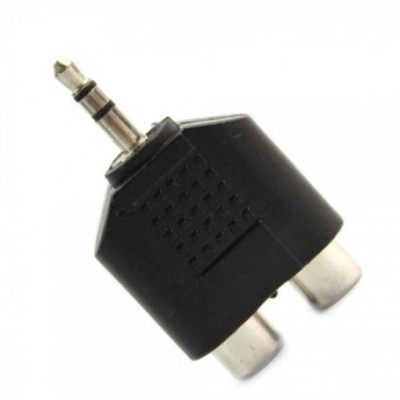 Mufa de iesire audio de 3,5 mm la Adaptor splitter 2 RCA foto