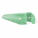 Cumpara ieftin Sera cu cadru din otel, verde, 60 m&sup2;, 20x3x2 m