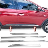 Set de 4 ornamente cromate bandouri usi/portiere pentru Opel Grandland X din 2017, Recambo