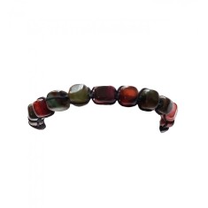 Bratara cu snur ajustabil, Black Stone, A4B129