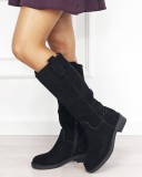 Cizme dama lungi negre din piele naturala 5313 19