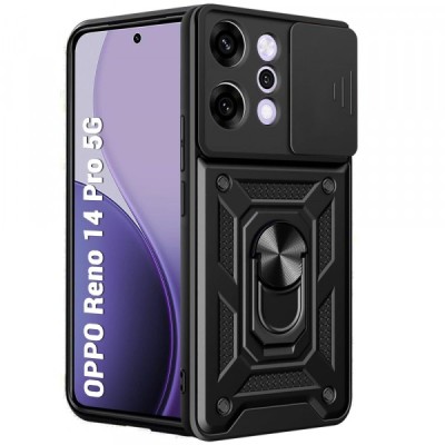 Husa pentru Oppo Reno14 Pro, Techsuit, CamShield, Neagra foto