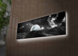 Cumpara ieftin Tablou cu LED 3090NASA Multicolor 30x90x3 cm