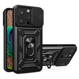 Husa pentru iphone 16 pro, slide si snap, camshield, black