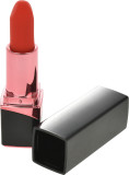 Vibrator Lipstick Ruby 10 Moduri Vibratii Silicon USB Negru Passion Labs