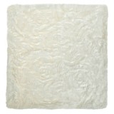 Fata de Perna Decorativa de Iarna Blana Alba Flori 40x40 cm