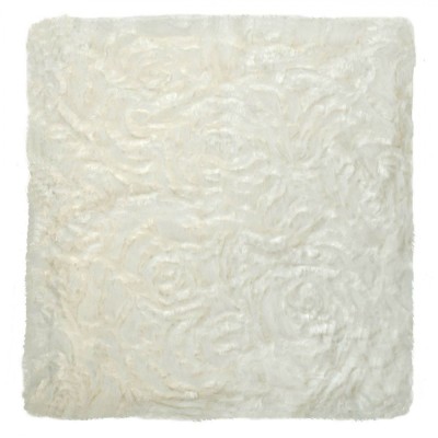 Fata de Perna Decorativa de Iarna Blana Alba Flori 40x40 cm foto