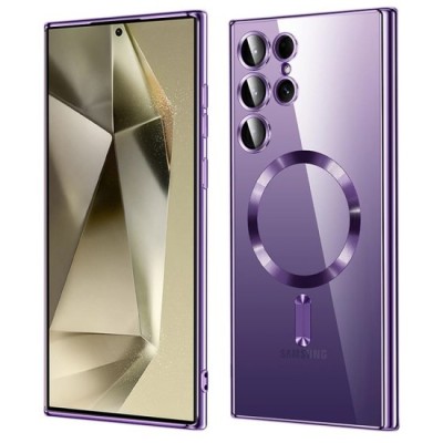 Husa pentru Samsung Galaxy S24 Ultra - Techsuit Luxury Crystal MagSafe - Light Purple foto
