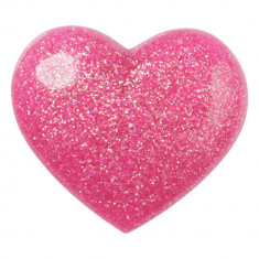 Jibbitz Crocs Pink 3D Glitter Heart foto