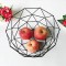 Cos pentru fructe metal , 27x10cm, negru