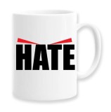 Cana alba personalizata Hate, INOVATIX&reg;. 330ml