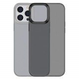 Baseus Simple Series Case Husă Transparentă Cu Gel Pentru IPhone 13 Pro Max Neagră (ARAJ000501)