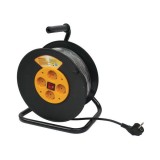 Makalon 700713 - Derulator cablu electric 25 m 4 prize cu maner