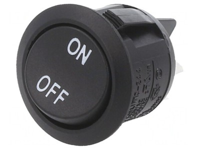 Comutator Rocker DPST ON-OFF 10A 28VDC Negru foto