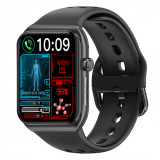 Cumpara ieftin Smartwatch iSEN BK01, Negru, 1.81 HD, Apel Bluetooth, ECG, glucoza din sange, oxigen din sange, tensiune arteriala, puls, temperatura corporala, redar