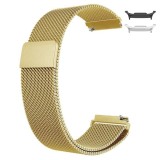 Curea metalica compatibila Samsung Galaxy Watch8 44mm, Milanese Loop, Auriu
