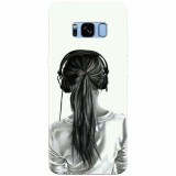 Husa silicon pentru Samsung S8, Girl With Headphone