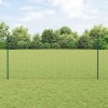 St&acirc;lpi de gard argintii 44 pcs Verde Oțel vopsit electrostatic