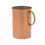 Halbă de bere - 1,5 L, tabla de cupru, lucrată manual